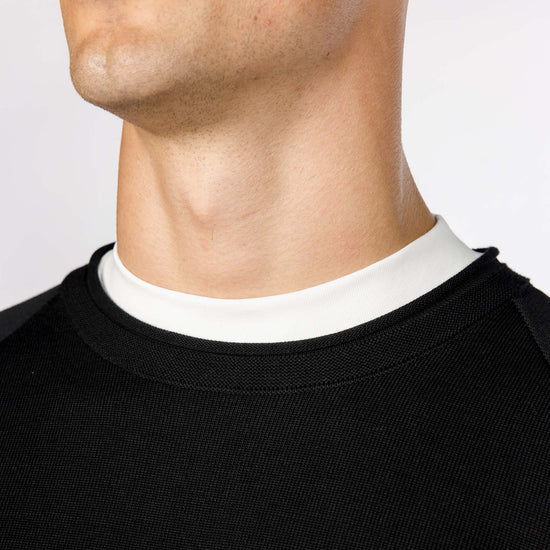 SNOW PEAK WATER-REPELLENT KNIT PULLOVER - BLACK