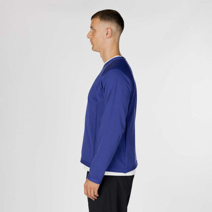 SNOW PEAK WATER-REPELLENT KNIT PULLOVER - BLUE