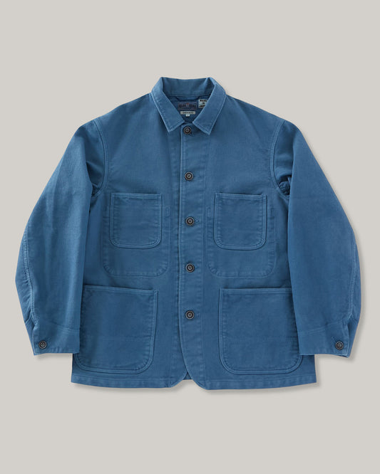 BLUE BLUE JAPAN  BLUE INDIGO SASHIKO COVERALL JACKET