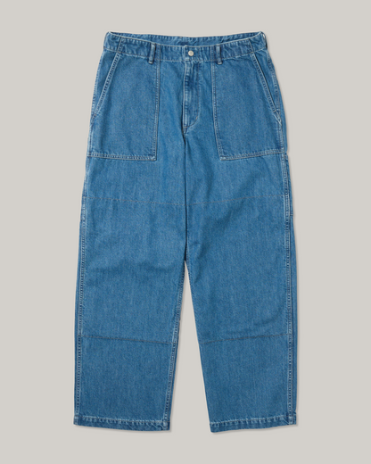 SNOW PEAK TAKIBI DENIM PANTS - LIGHT BLUE
