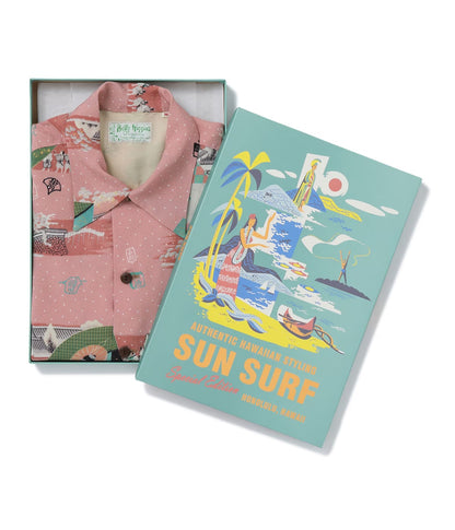 SUN SURF SPECIAL EDITION “SANKIN KOTAI" SHIRT - PINK