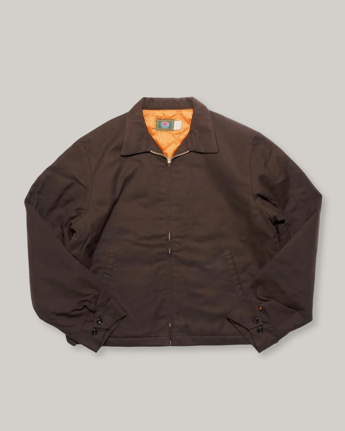 MODUCT DOUBLE SIDED BRUSHED FLANNEL WORK JACKET - BROWN