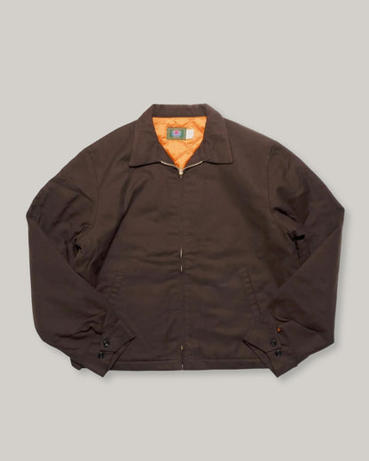 MODUCT DOUBLE SIDED BRUSHED FLANNEL WORK JACKET - BROWN