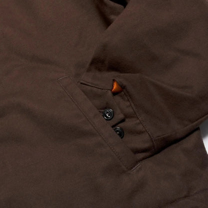 MODUCT DOUBLE SIDED BRUSHED FLANNEL WORK JACKET - BROWN