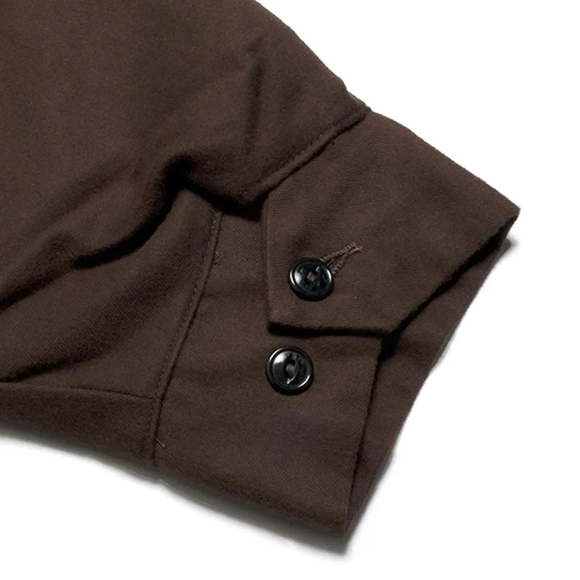 MODUCT DOUBLE SIDED BRUSHED FLANNEL WORK JACKET - BROWN