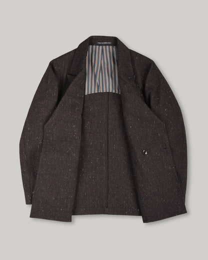 1ST PAT-RN WOMEN'S THEOREM DOUBLE BREASTED JACKET - ANTHRACITE/ WALNUT