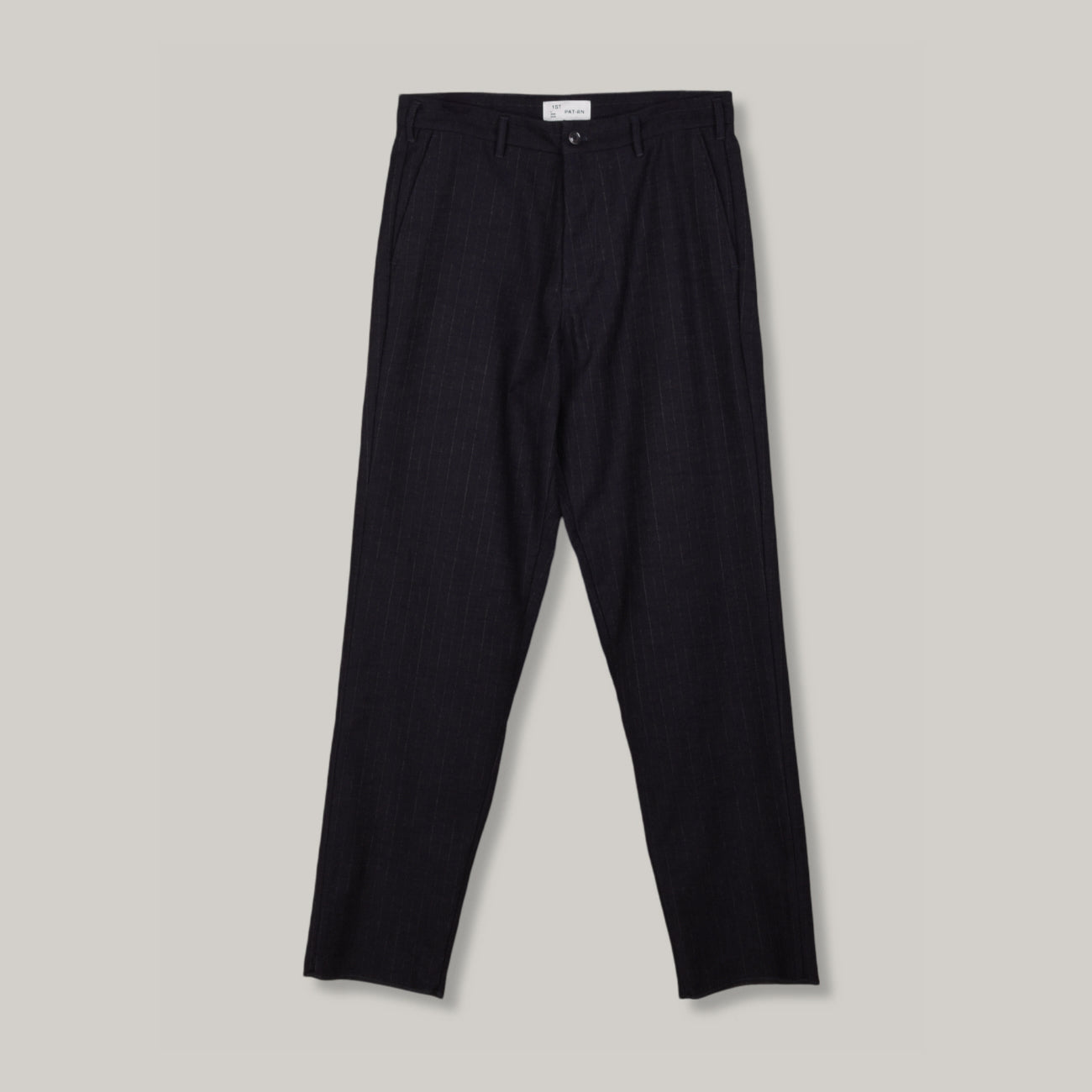 1ST PAT-RN LOGAN TROUSER - NAVY/ BROWN