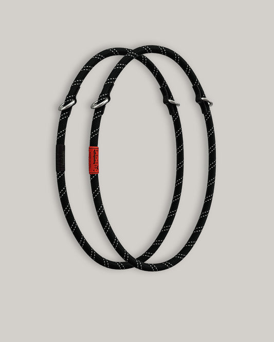 TOPOLOGIE 10MM ROPE LOOP BLACK REFLECTIVE