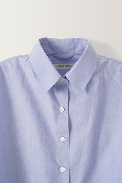 NOTHING WRITTEN PORT STANDARD FIT SHIRT - LIGHT BLUE