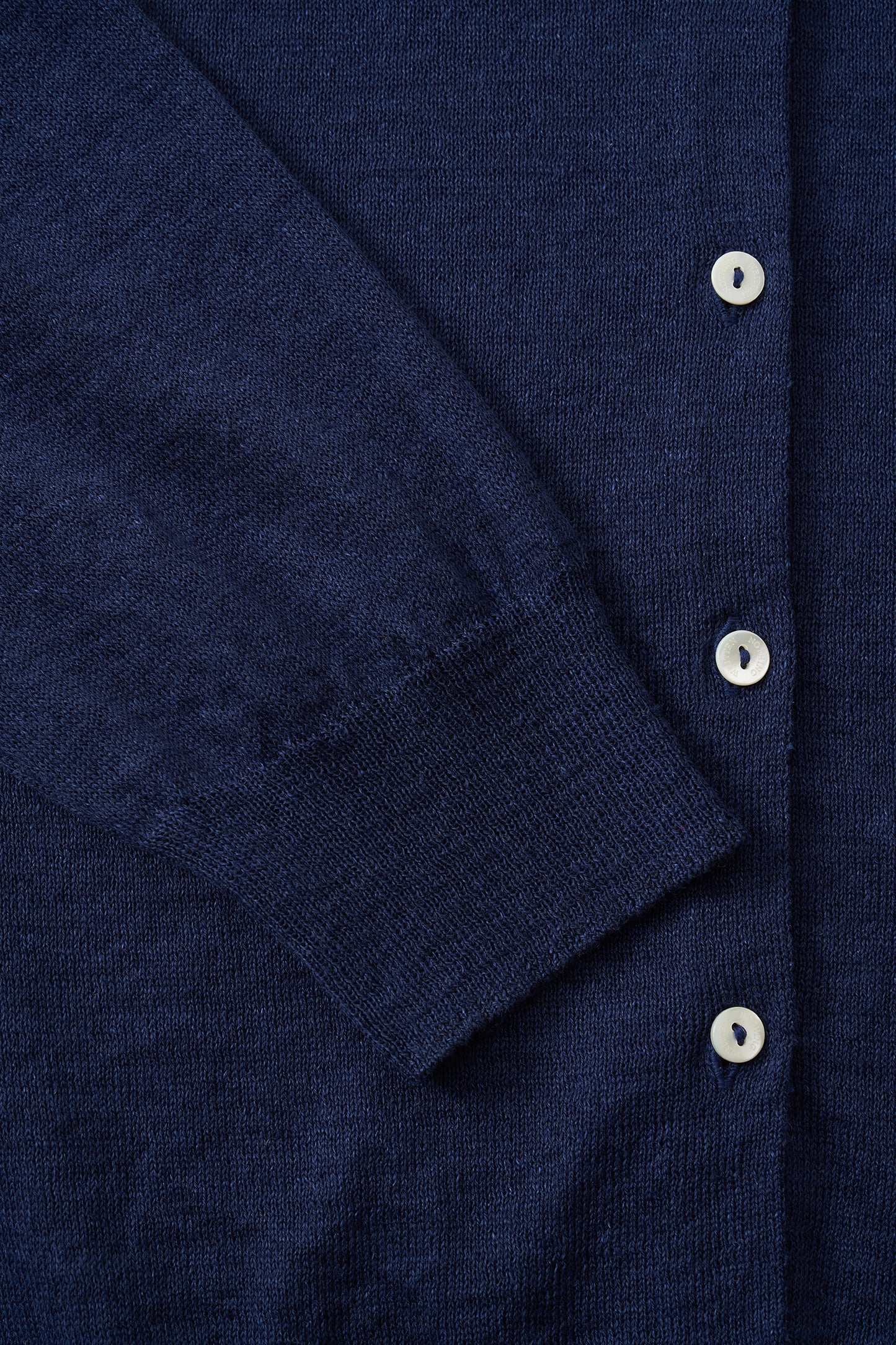 NOTHING WRITTEN ROLA LINEN CARDIGAN - NAVY