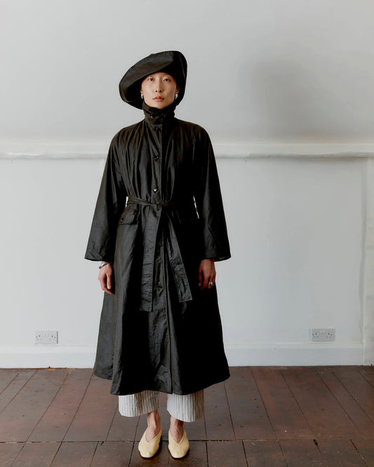 CAWLEY BRITISH OILSKIN KIT TRENCH - OLIVE