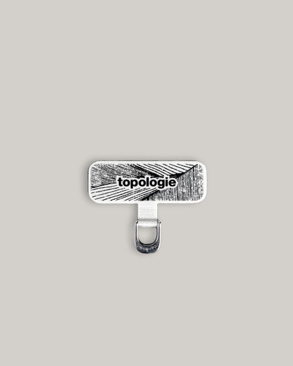 TOPOLOGIE D-RING PHONE STRAP ADAPTER GREY