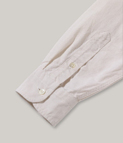 SUGAR CANE PLAIN OXFORD SHIRT - OFF-WHITE