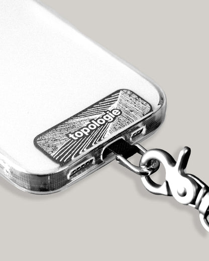 TOPOLOGIE D-RING PHONE STRAP ADAPTER BLACK