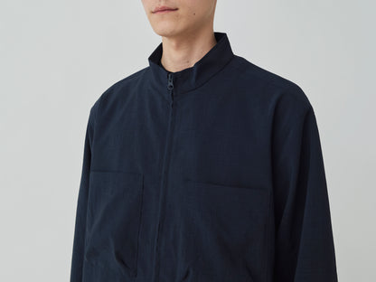 SNOW PEAK PE LIGHT POPLIN JACKET - NAVY