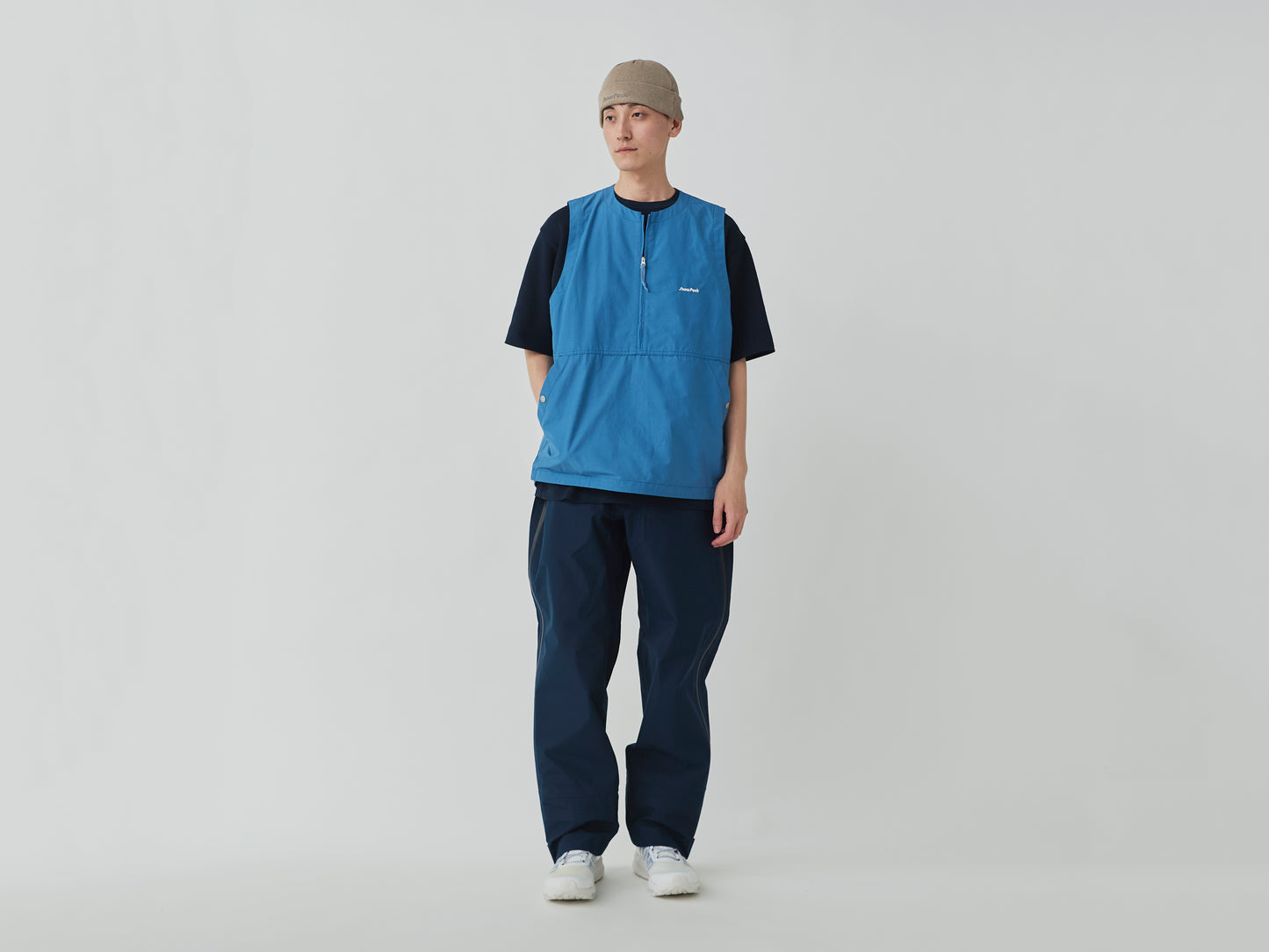 SNOW PEAK LIGHT MOUNTAIN CLOTH VEST - LIGHT BLUE