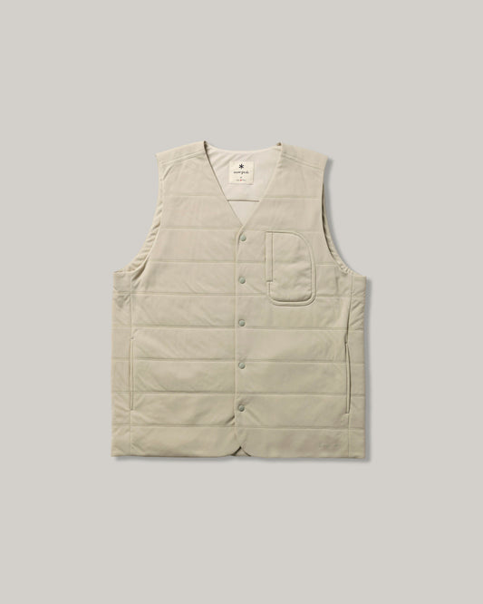 SNOW PEAK FLEXIBLE INSULATED VEST - IVORY