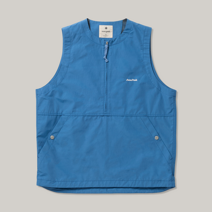 SNOW PEAK LIGHT MOUNTAIN CLOTH VEST - LIGHT BLUE