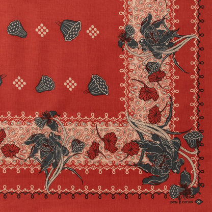 ONE EAR BRAND "DEAD LOTUS" BANDANA - MOLTEN