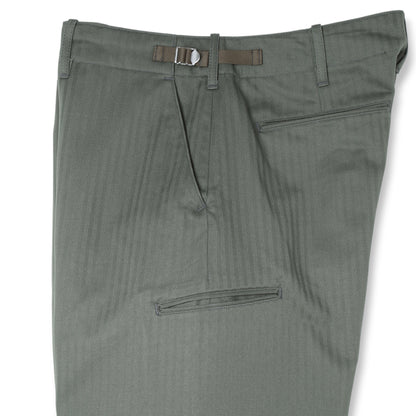 STEVENSON OVERALL CO. SIDE-OUT TROUSER - OLIVE DRAB