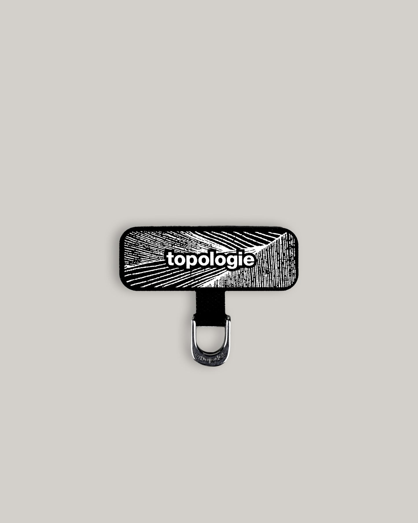 TOPOLOGIE D-RING PHONE STRAP ADAPTER BLACK