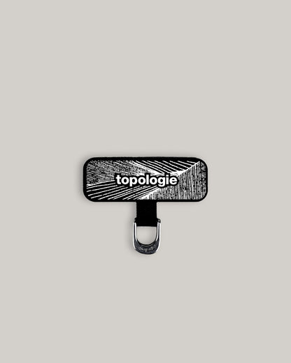 TOPOLOGIE D-RING PHONE STRAP ADAPTER BLACK