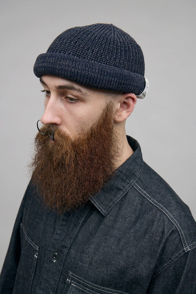 NIGEL CABOURN BEANIE COTTON - NAVY