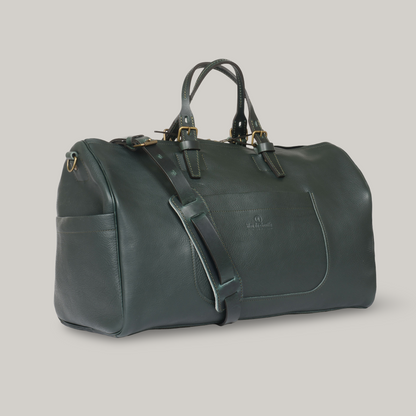 BLEU DE CHAUFFE HOBO TRAVEL BAG - GREEN