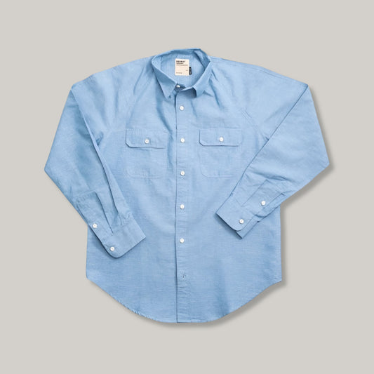 HEIMAT  COTTON/ HEMP ARTIST SHIRT - TRAIL BLUE