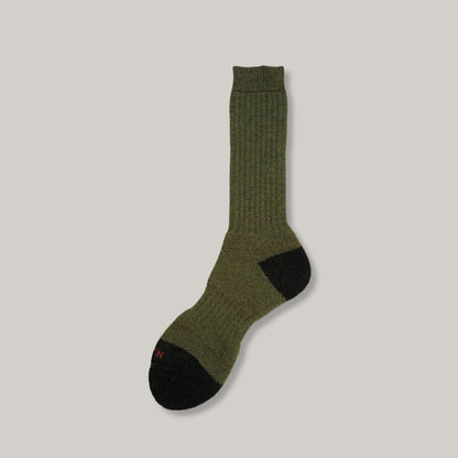 NIGEL CABOURN TWO TONE SOCKS - GREEN