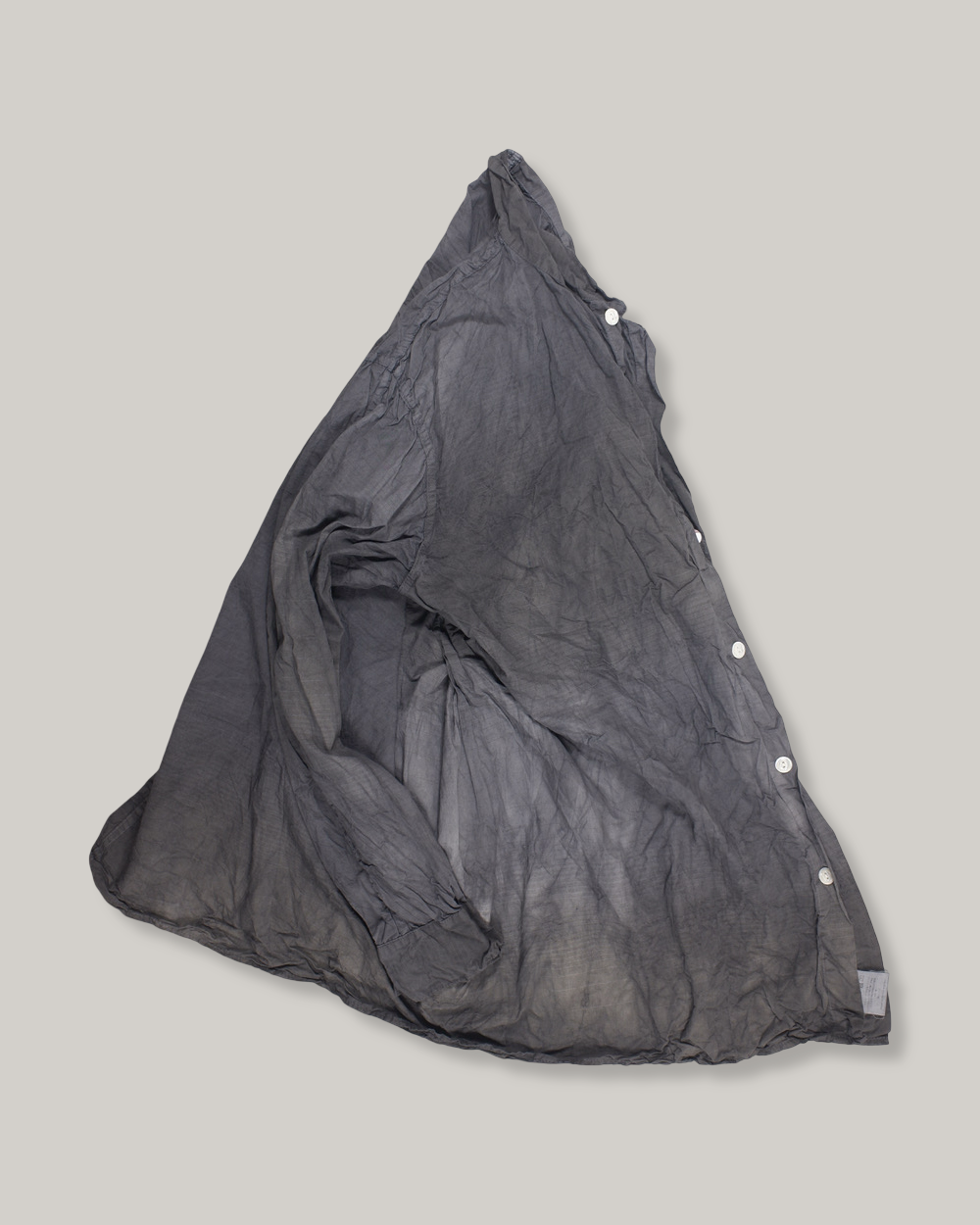 TENDER PLASTRON SHIRT - DOPPLER STRIPE COTTON CAMBRIC - CHESTNUT