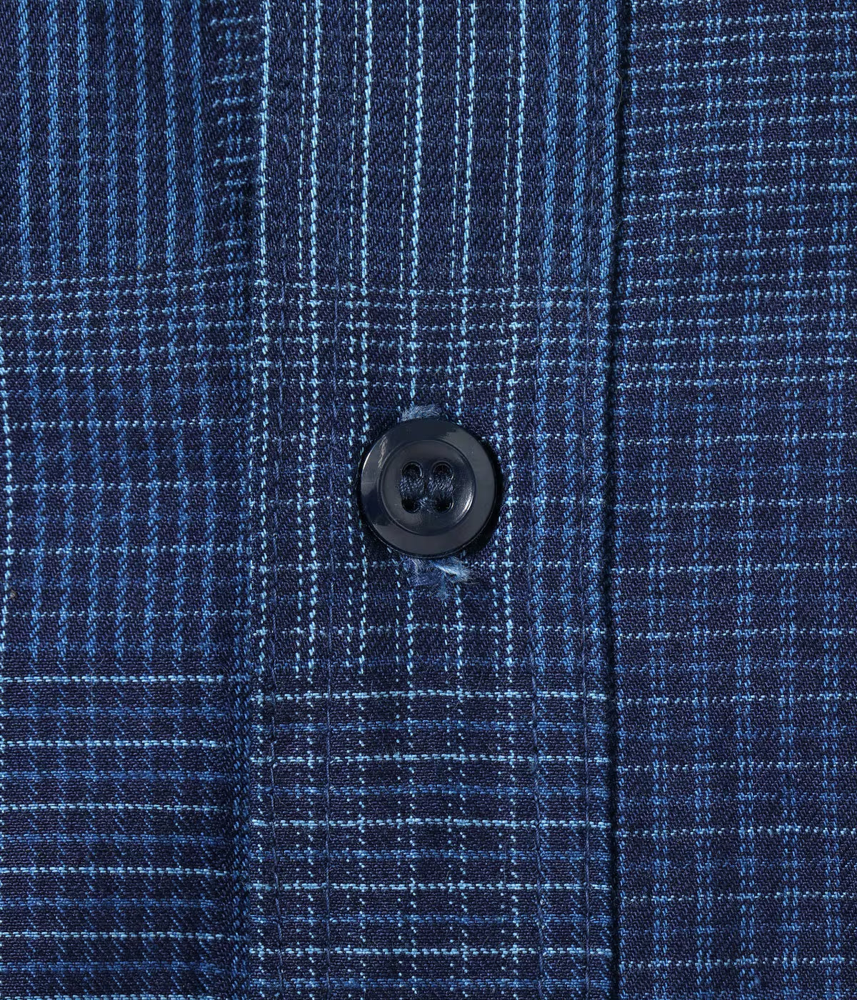 SUGAR CANE INDIGO PATCHWORK WORK SHIRT -  DARK INDIGO