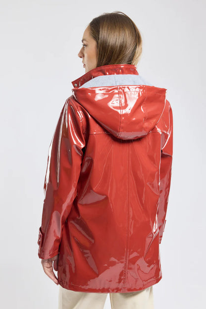ARMOR LUX LADIES SHINY RAIN JACKET - PASSATA