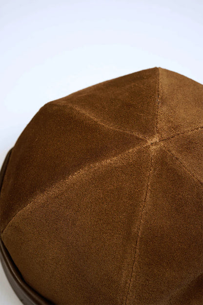 NIGEL CABOURN MAINLINE ROLL CAP SUEDE - BROWN