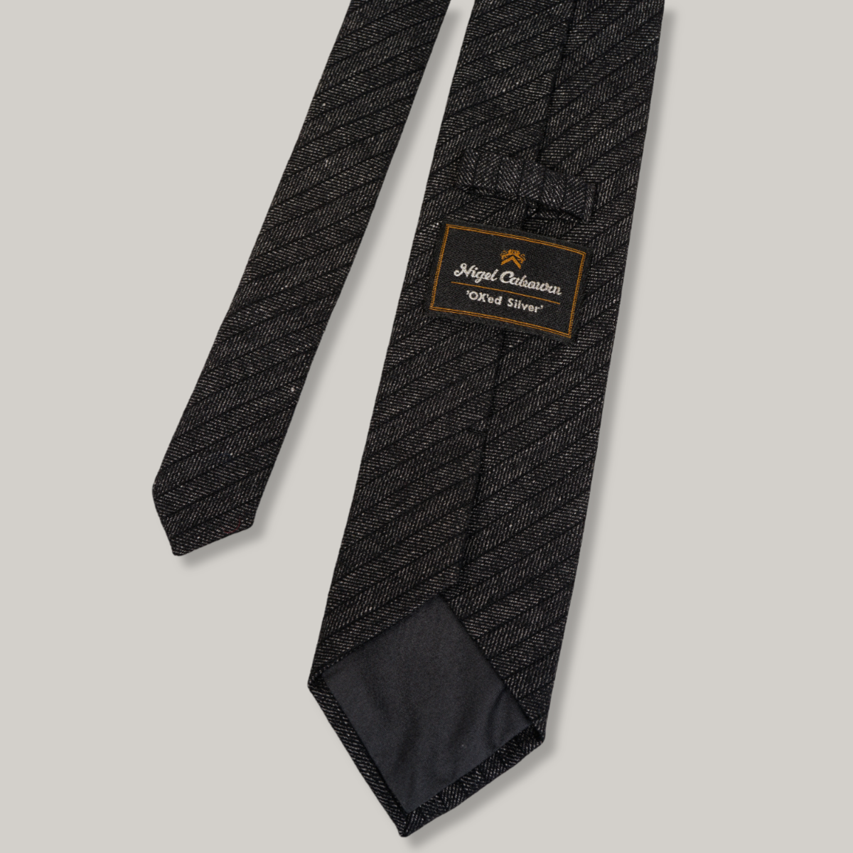 NIGEL CABOURN WIDE WORK TIE - GREY