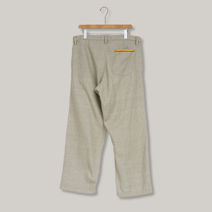 NIGEL CABOURN X OMTC WIDE LEG PANT FLECKED TWILL - ARMY