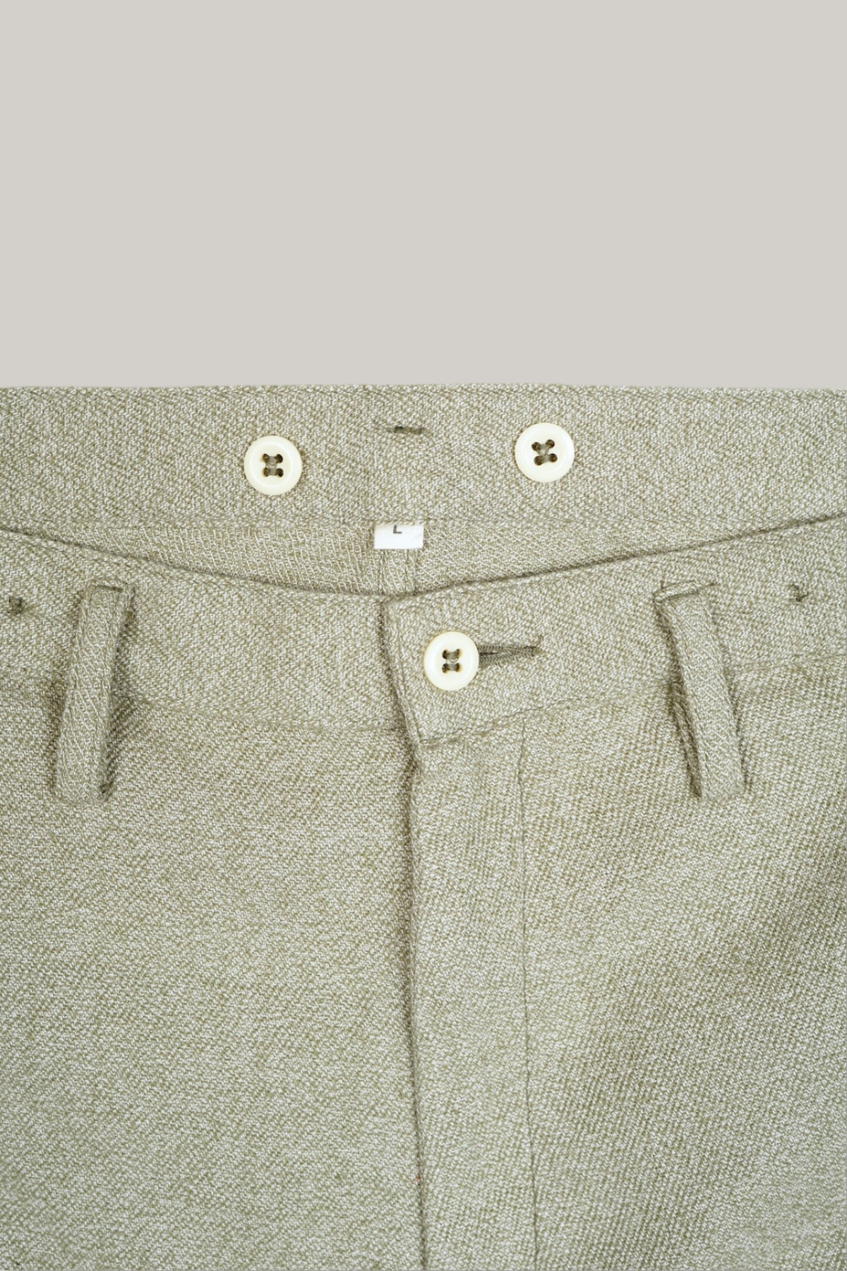 NIGEL CABOURN X OMTC WIDE LEG PANT FLECKED TWILL - ARMY