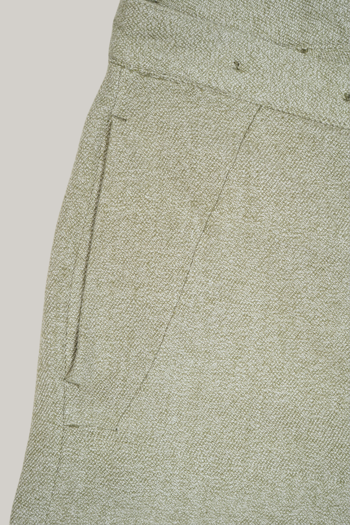 NIGEL CABOURN X OMTC WIDE LEG PANT FLECKED TWILL - ARMY