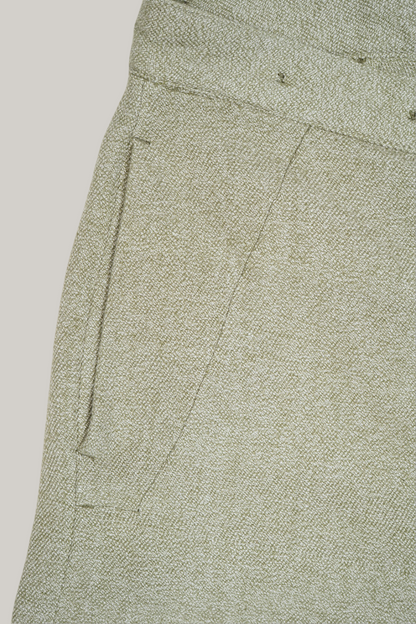 NIGEL CABOURN X OMTC WIDE LEG PANT FLECKED TWILL - ARMY