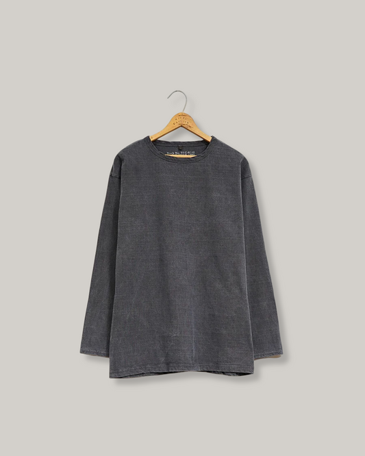 NIGEL CABOURN MAINLINE 40's USMC LONG SLEEVE PIGMENT TEE - DARK NAVY
