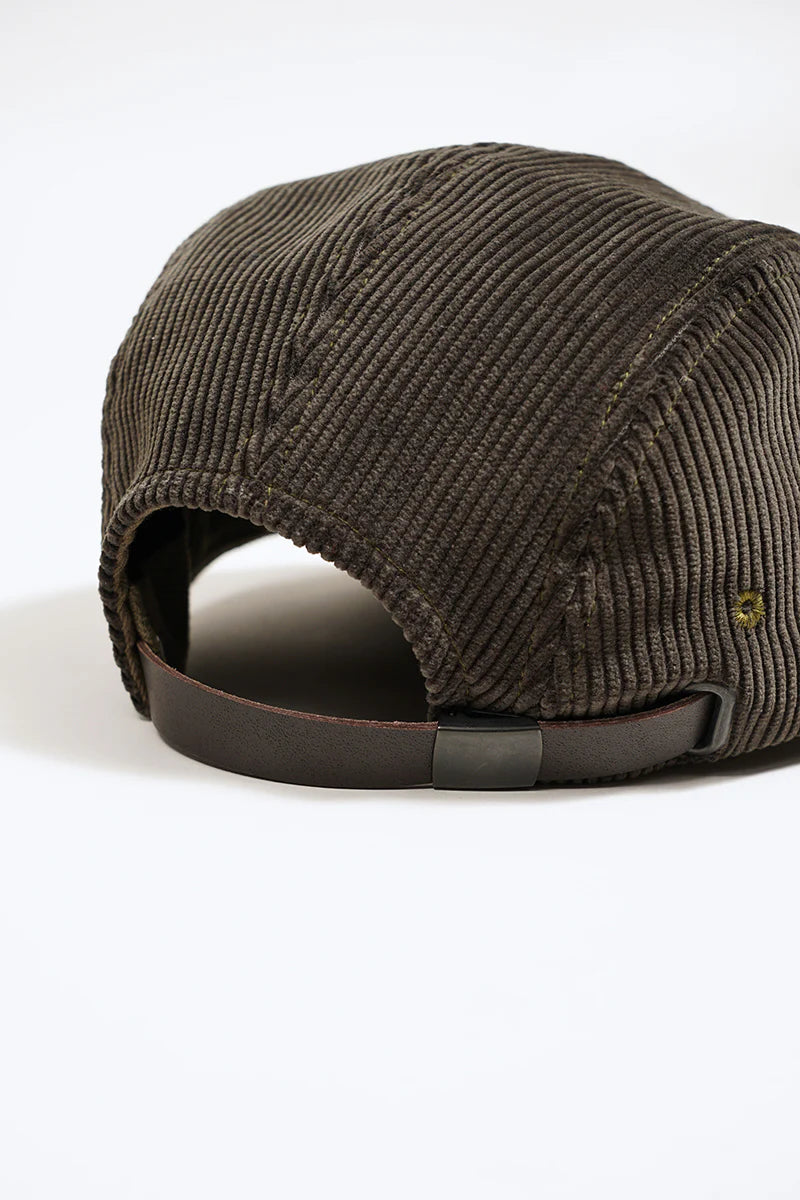NIGEL CABOURN MAINLINE LOW CAP - 8W CORDUROY - CHARCOAL GREY