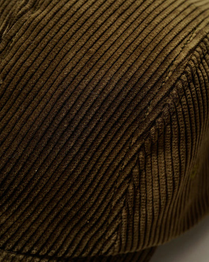 NIGEL CABOURN MAINLINE LOW CAP - 8W CORDUROY - DARK BROWN