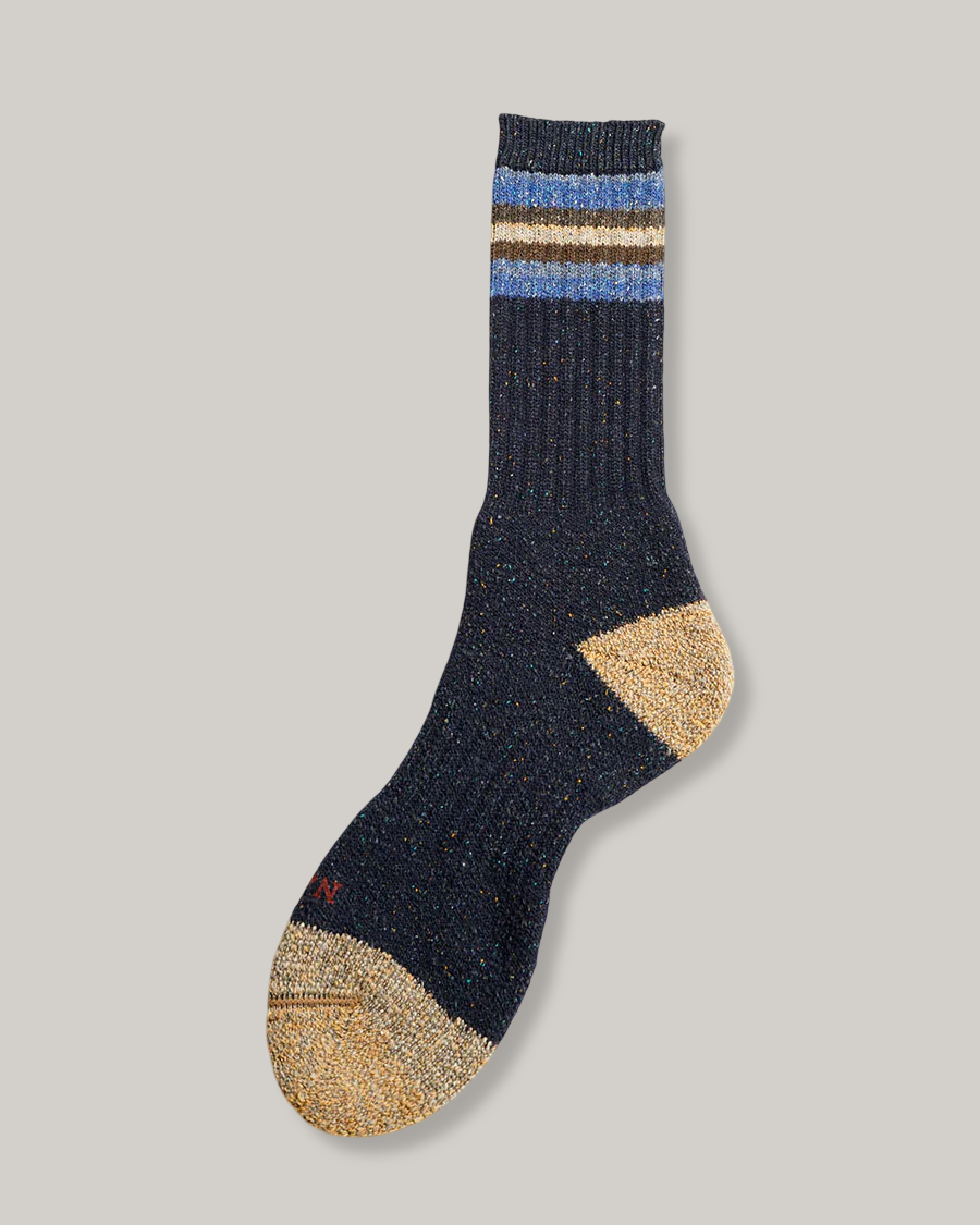 NIGEL CABOURN BORDER SOCKS - NAVY