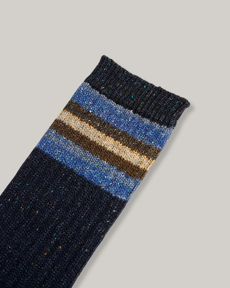 NIGEL CABOURN BORDER SOCKS - NAVY