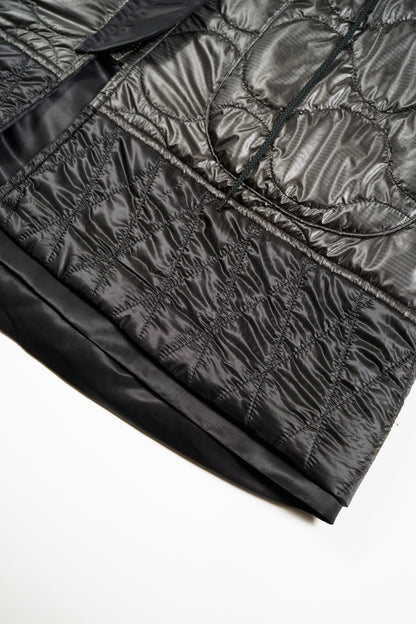 NIGEL CABOURN MAINLINE WOMENS MODIFIED REVERSIBLE COAT - BLACK