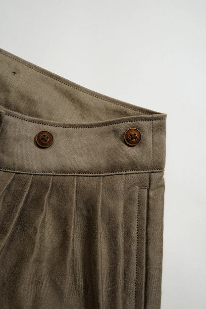 NIGEL CABOURN MAINLINE FISHERMAN PANT KURE KAKISHIBU - DARK BROWN