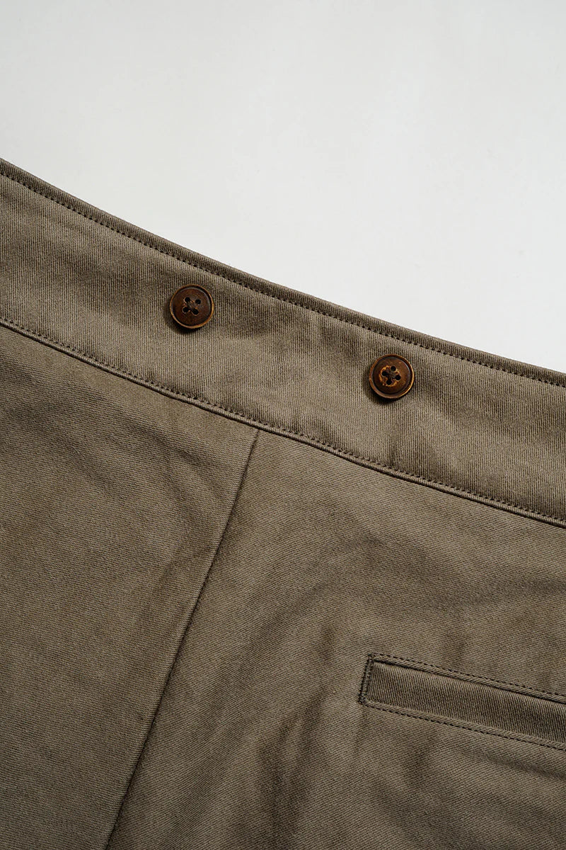 NIGEL CABOURN MAINLINE FISHERMAN PANT KURE KAKISHIBU - DARK BROWN