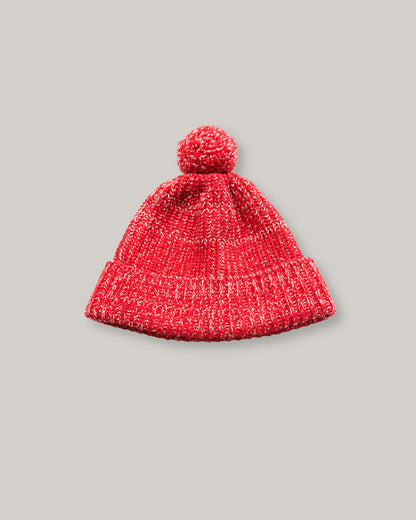 NIGEL CABOURN MAINLINE MOUNTAIN POM BEANIE - RED