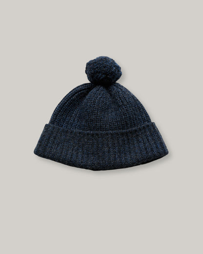 NIGEL CABOURN MAINLINE MOUNTAIN POM BEANIE - BLACK