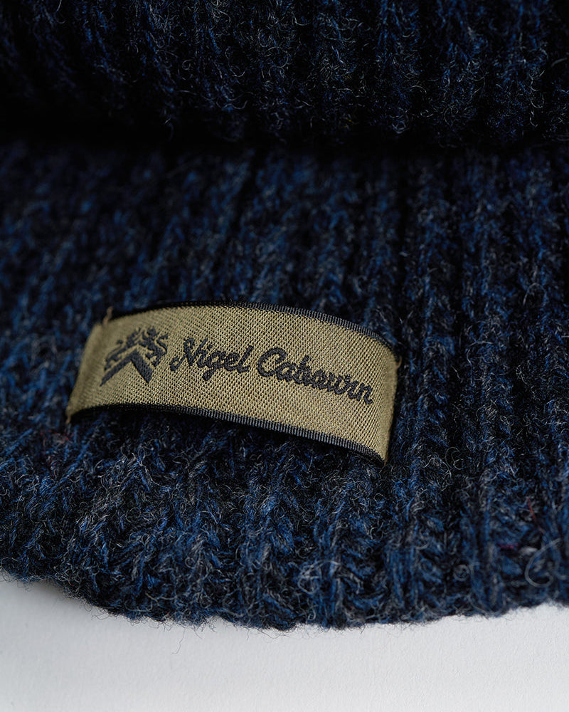 NIGEL CABOURN MAINLINE MOUNTAIN POM BEANIE - BLACK